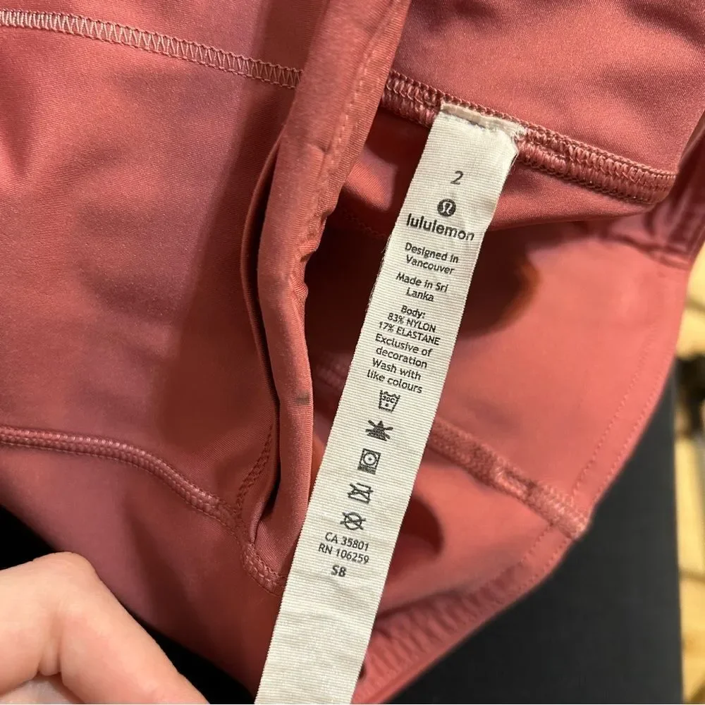 Lululemon Fast and Free High Rise Tight Leggings 25